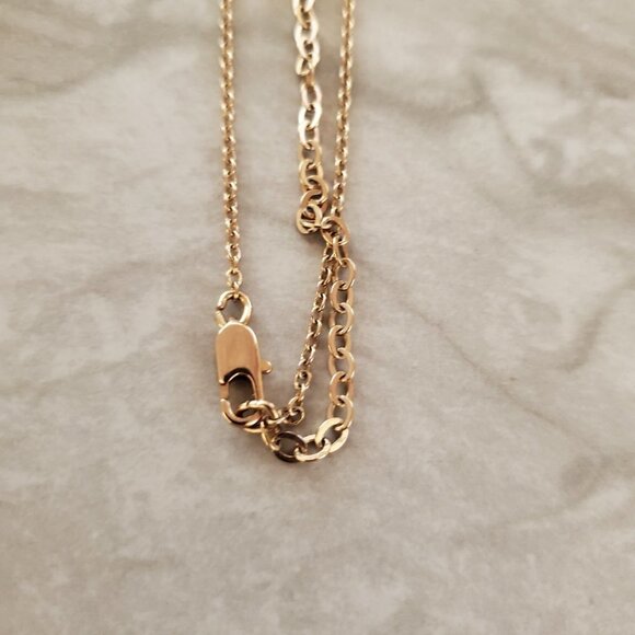 ✨ Chico's Gold Beaded Ball Chain Tassel Pendant Necklace ✨ - Picture 7 of 8